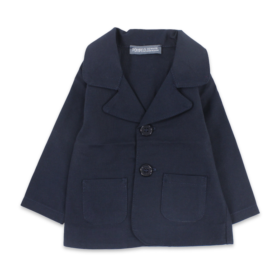 Baby Boys Cotton Jacket – Navy