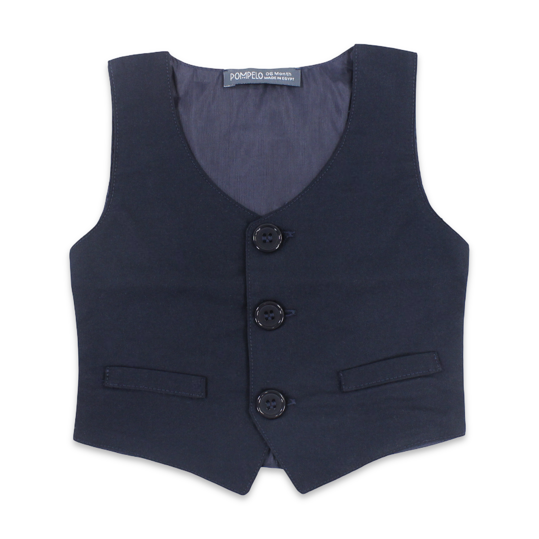 Baby Boys Cotton Vest – Navy