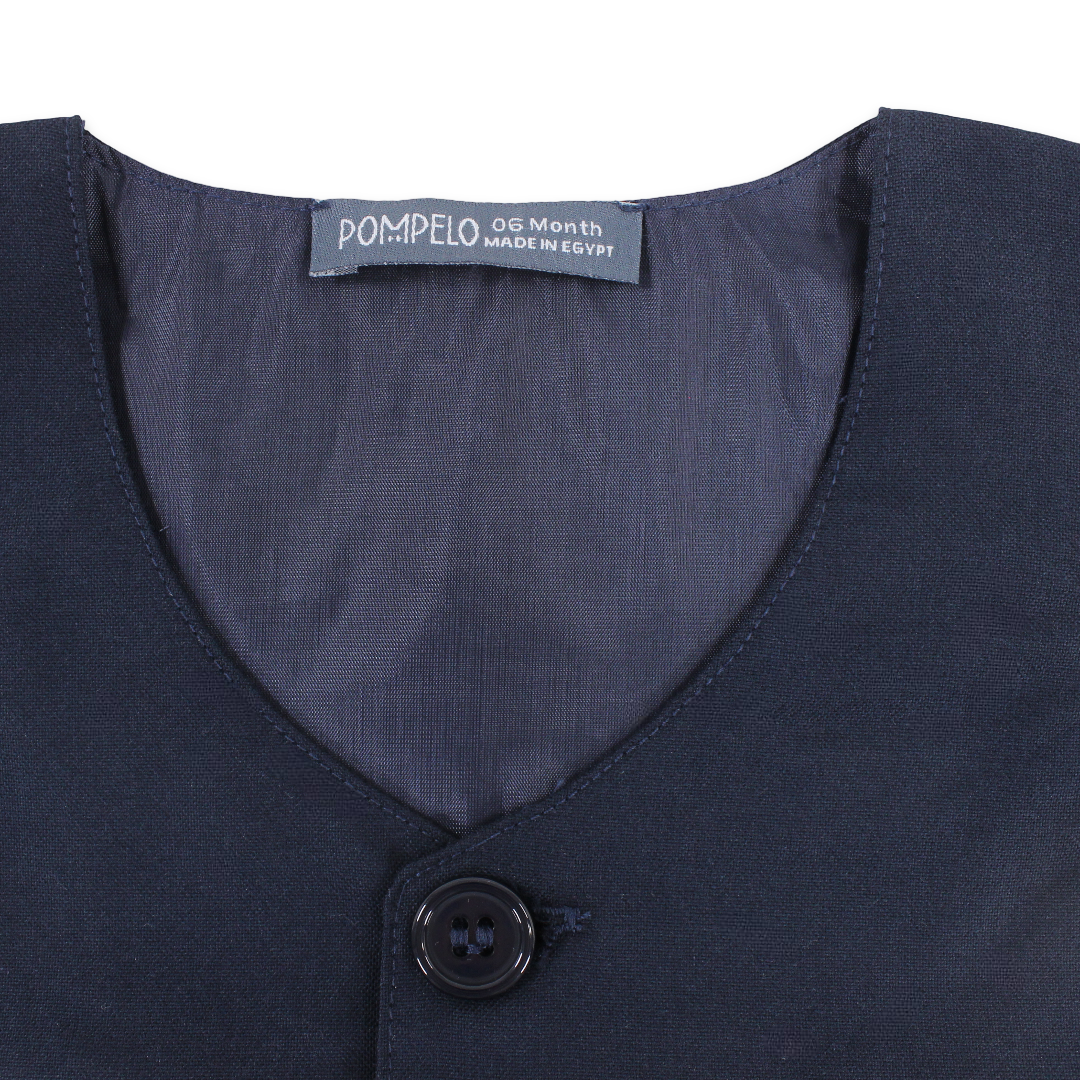 Baby Boys Cotton Vest – Navy