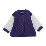 Baby Girls Cotton Jacket – Dark Purple