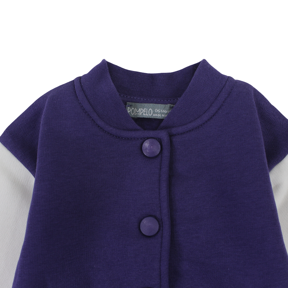 Baby Girls Cotton Jacket – Dark Purple
