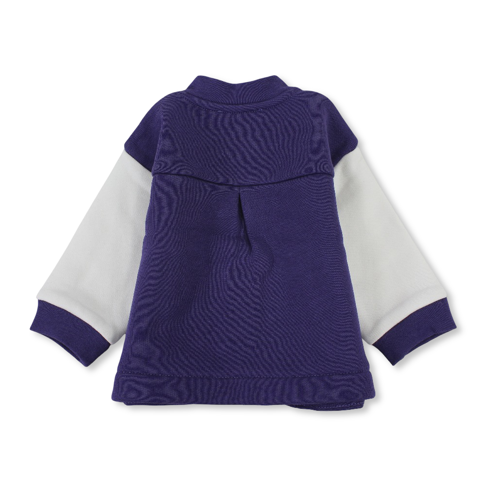 Baby Girls Cotton Jacket – Dark Purple
