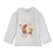 Girls Cotton T-Shirt –  Girl and Teddy Design
