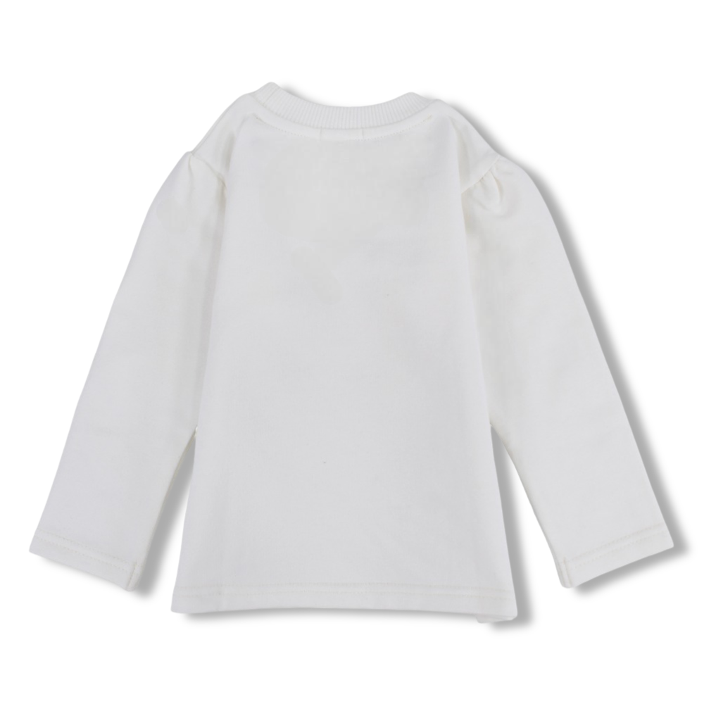 Girls Cotton T-Shirt –  Girl and Teddy Design
