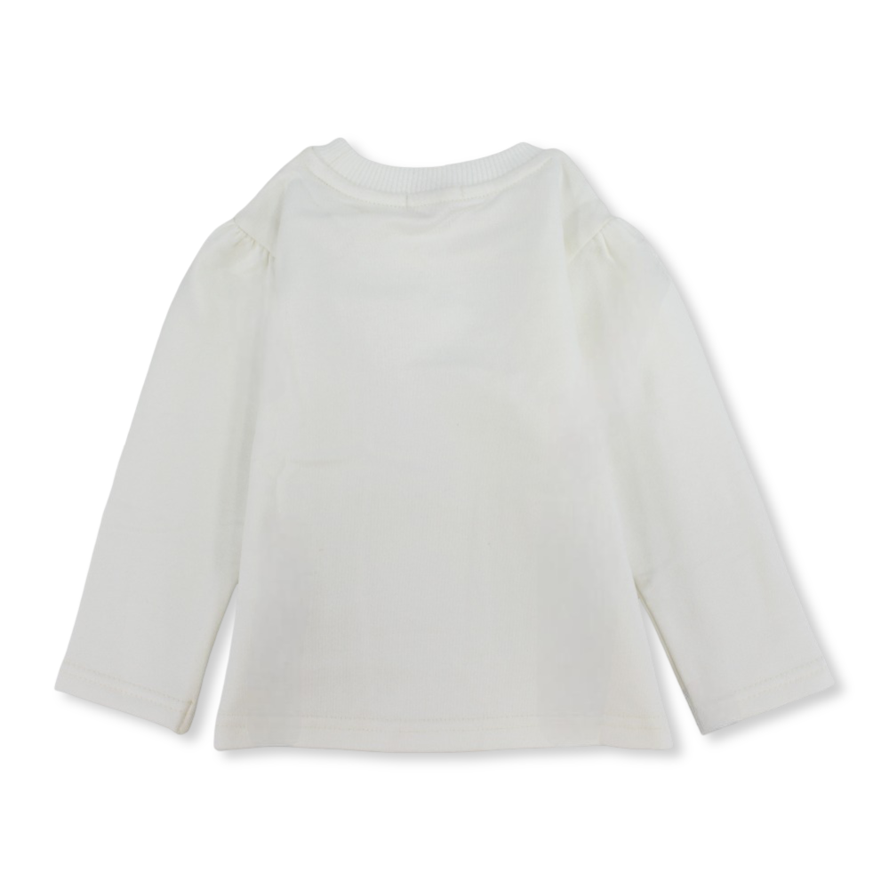 Girls Cotton T-Shirt –  Girl and Teddy Design