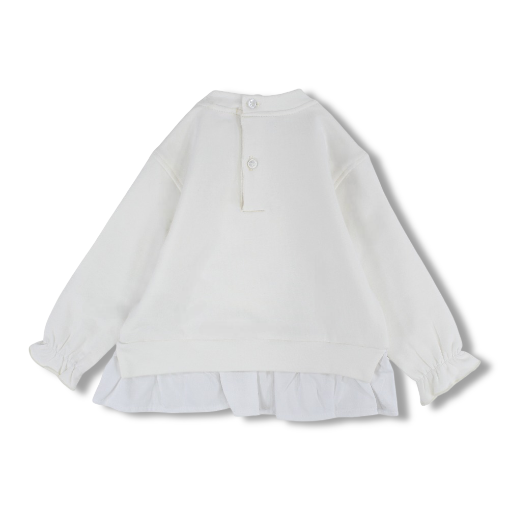 Girls Cotton Blouse – Girl with Bow Design