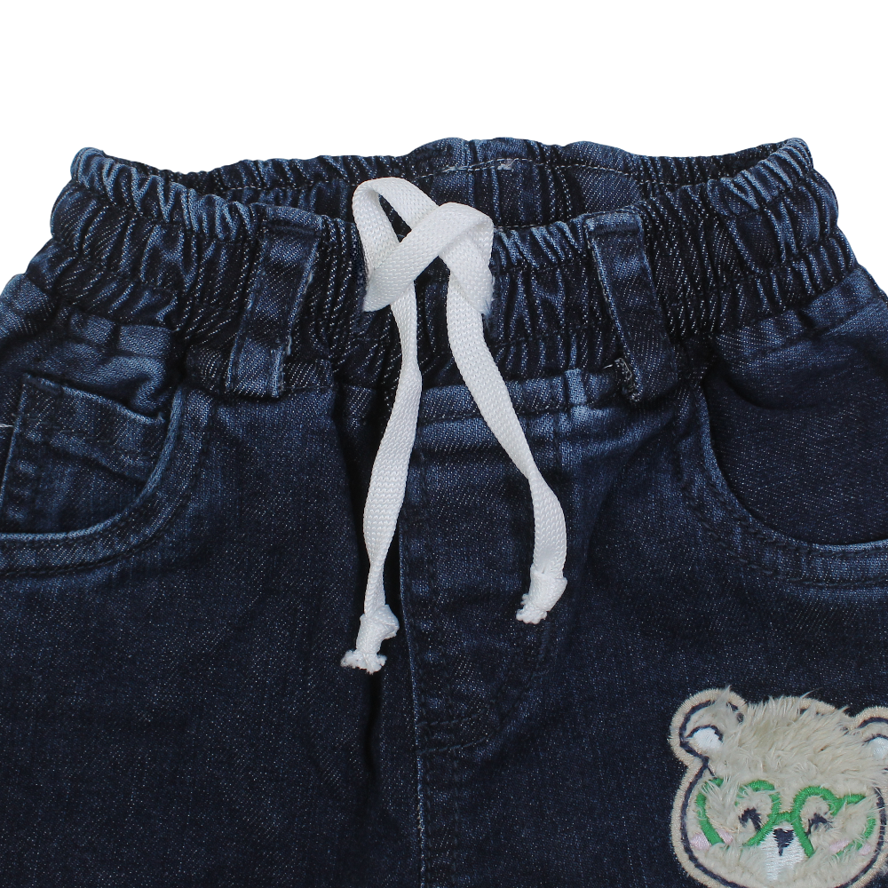 Girls Flexible-Fit Jeans - Cute Embroidery