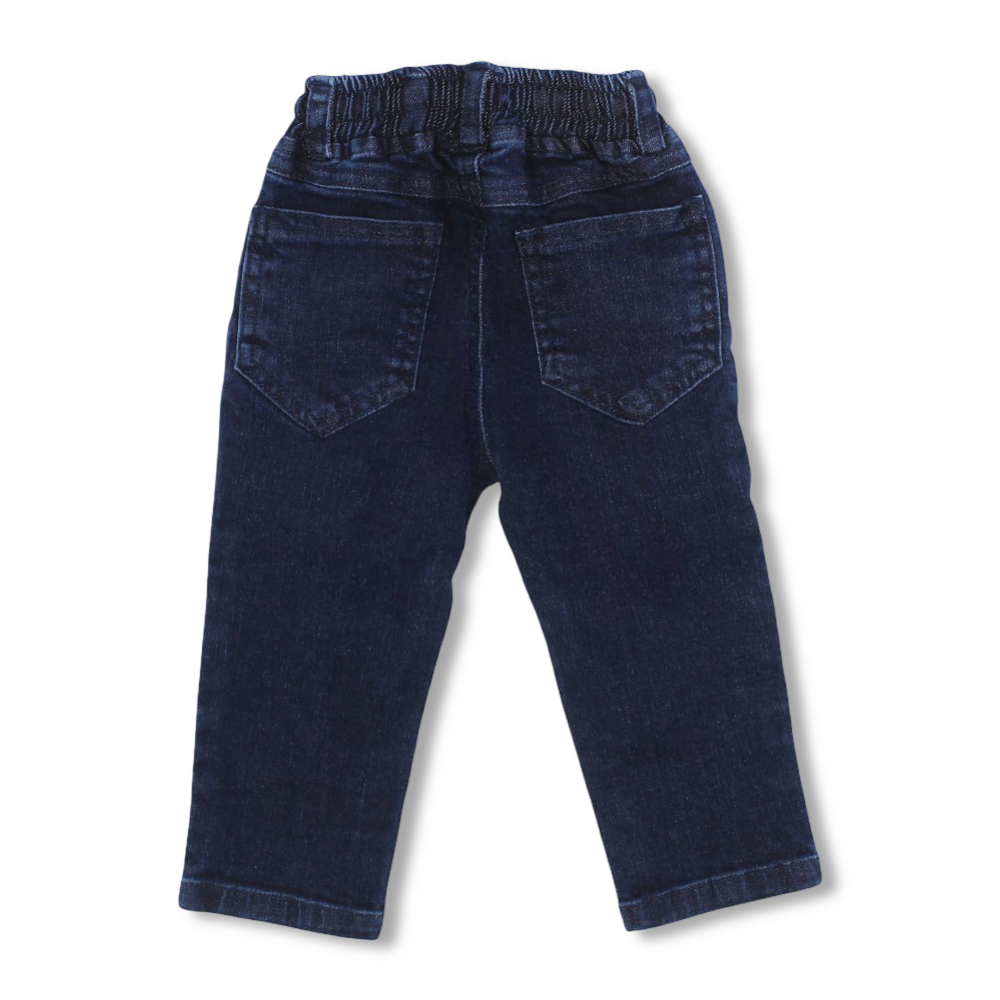 Girls Flexible-Fit Jeans - Cute Embroidery