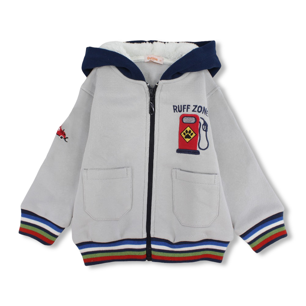 Boys Cotton Hoodie - Gas Pump Embroidery