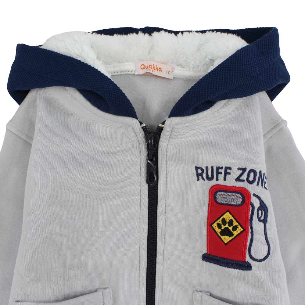 Boys Cotton Hoodie - Gas Pump Embroidery