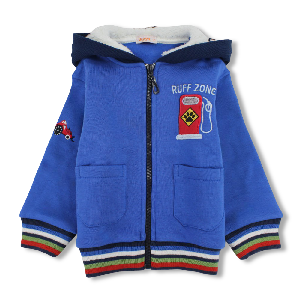 Boys Cotton Hoodie - Gas Pump Embroidery