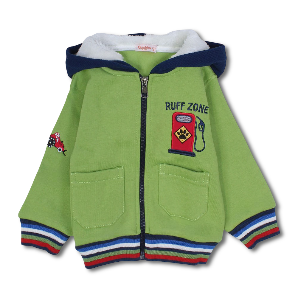 Baby Boys Cotton Hoodie – Gas Pump Design