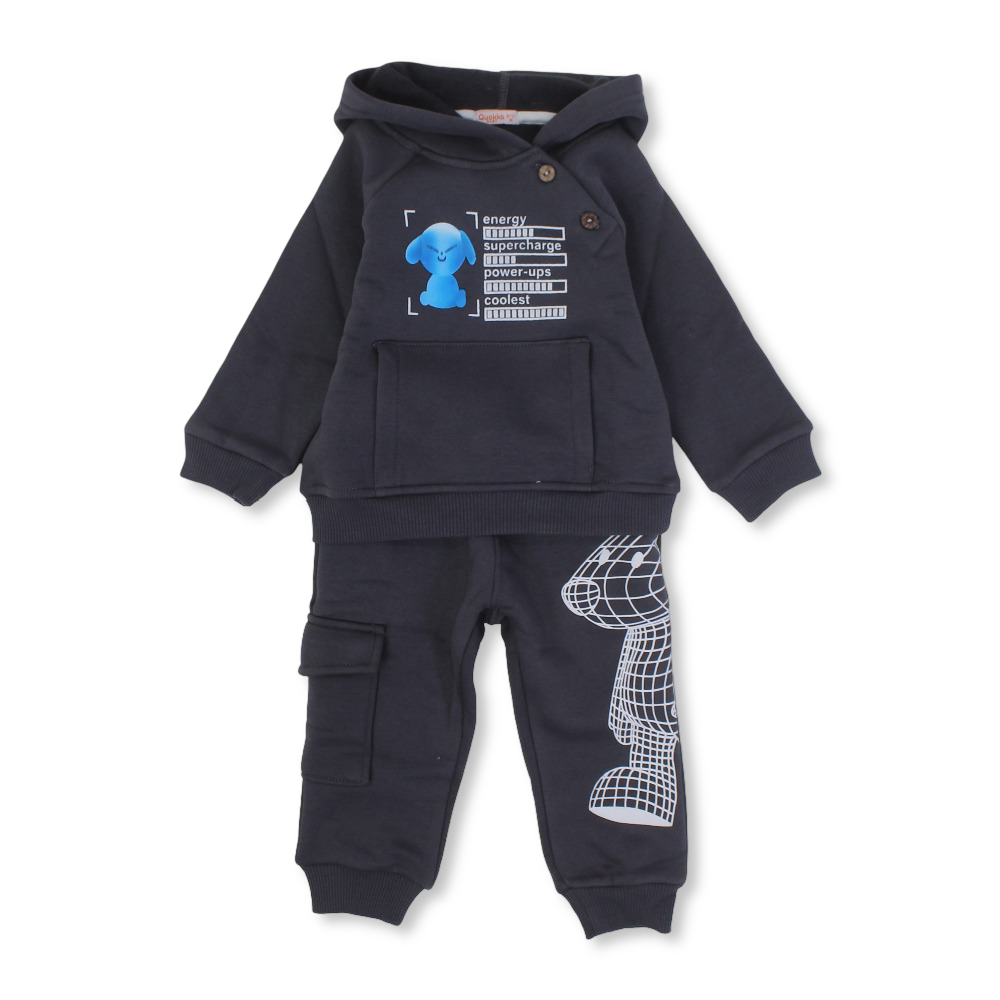 Boys Cotton 2-Piece Outfit Set - Cute Print