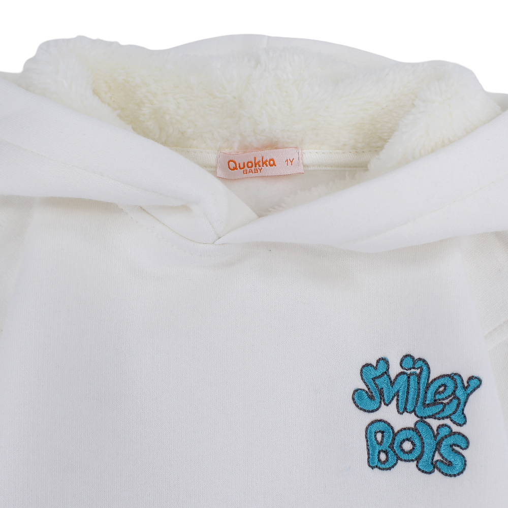 Boys Cotton Hoodie – “Smiley Boys” Design