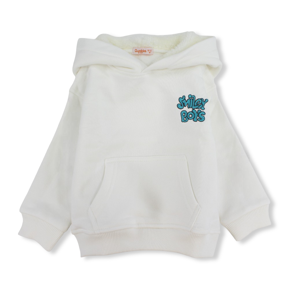 Boys Cotton Hoodie – “Smiley Boys” Design