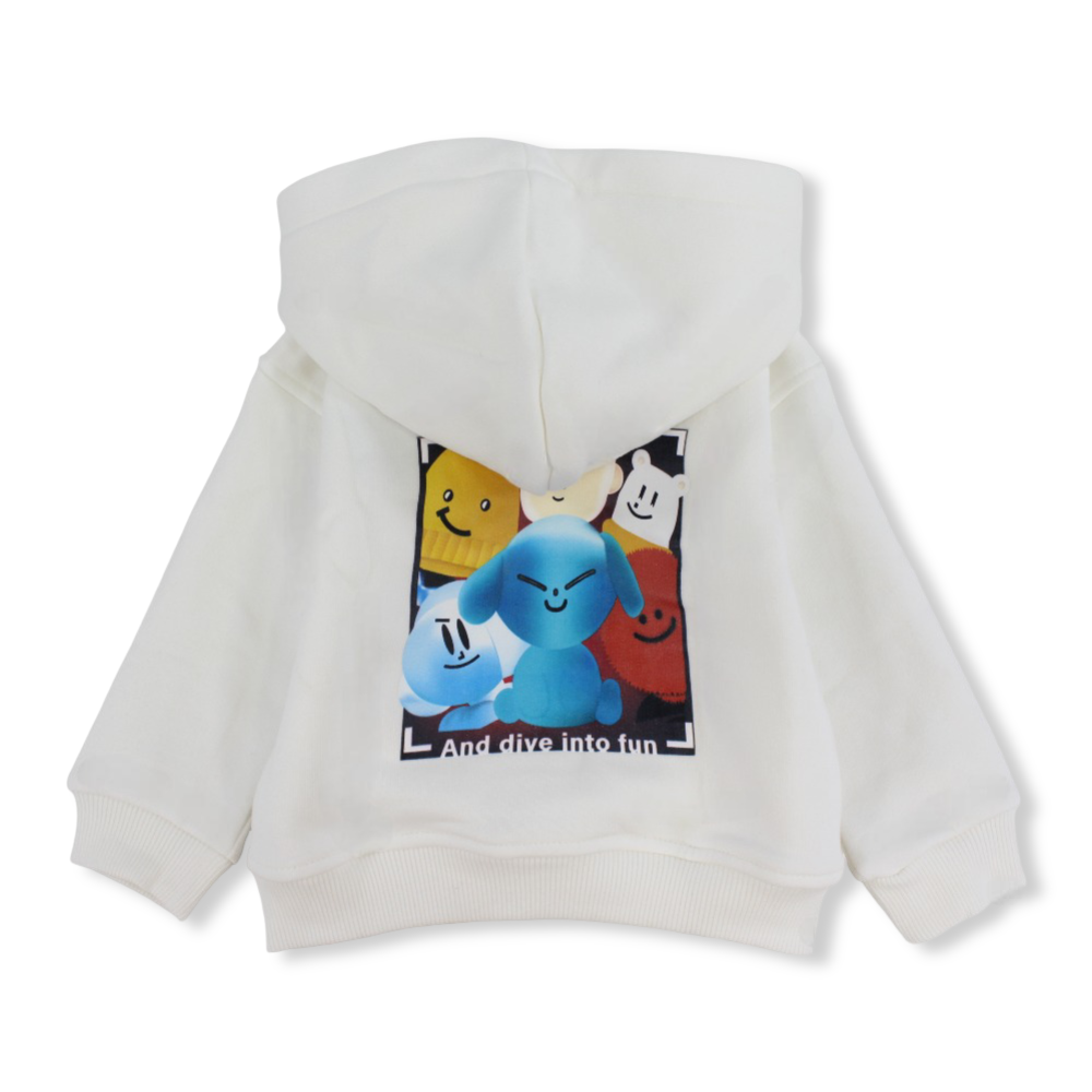 Boys Cotton Hoodie – “Smiley Boys” Design