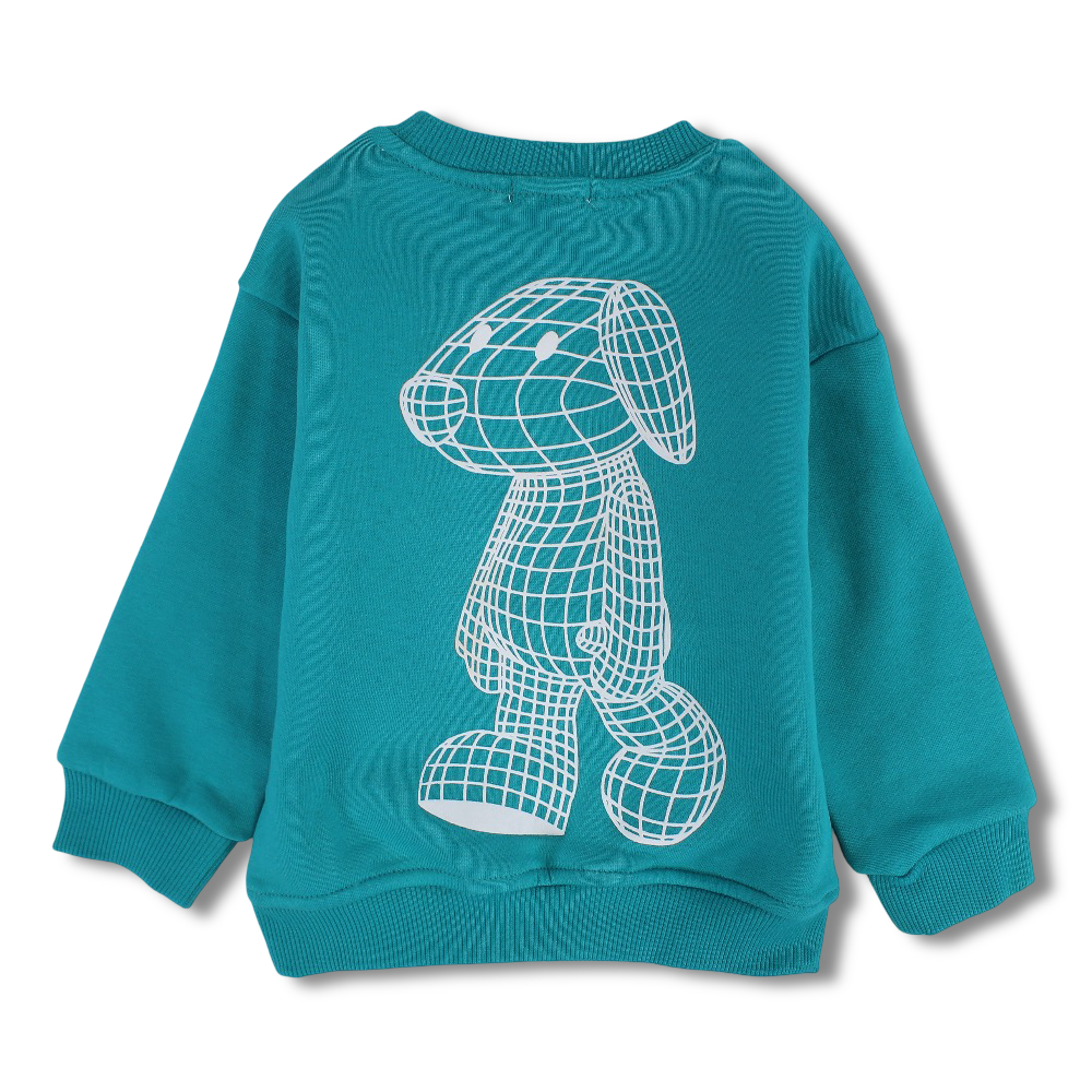 Baby Boys Cotton Sweatshirt – “Keep Moving Around” Design