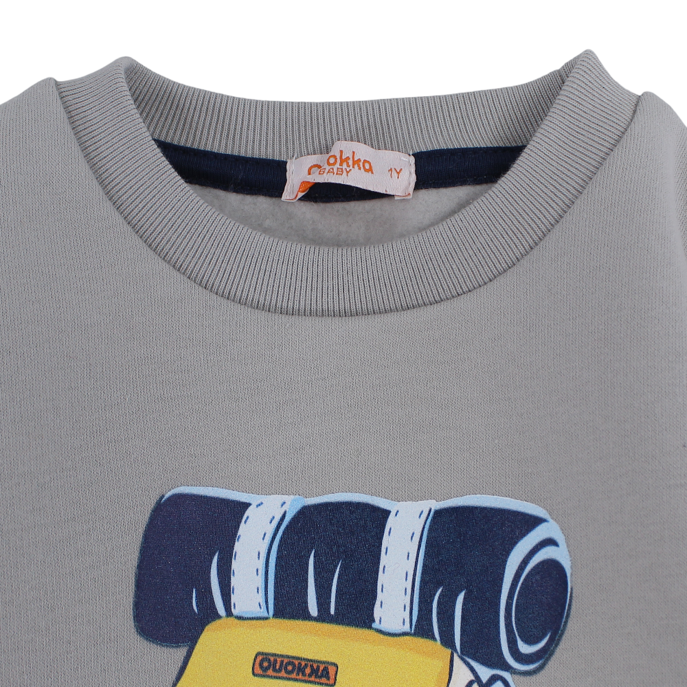 Boys Cotton Sweatshirt – Backpack Print