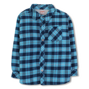 Boys Fleeced Checkered Shirt