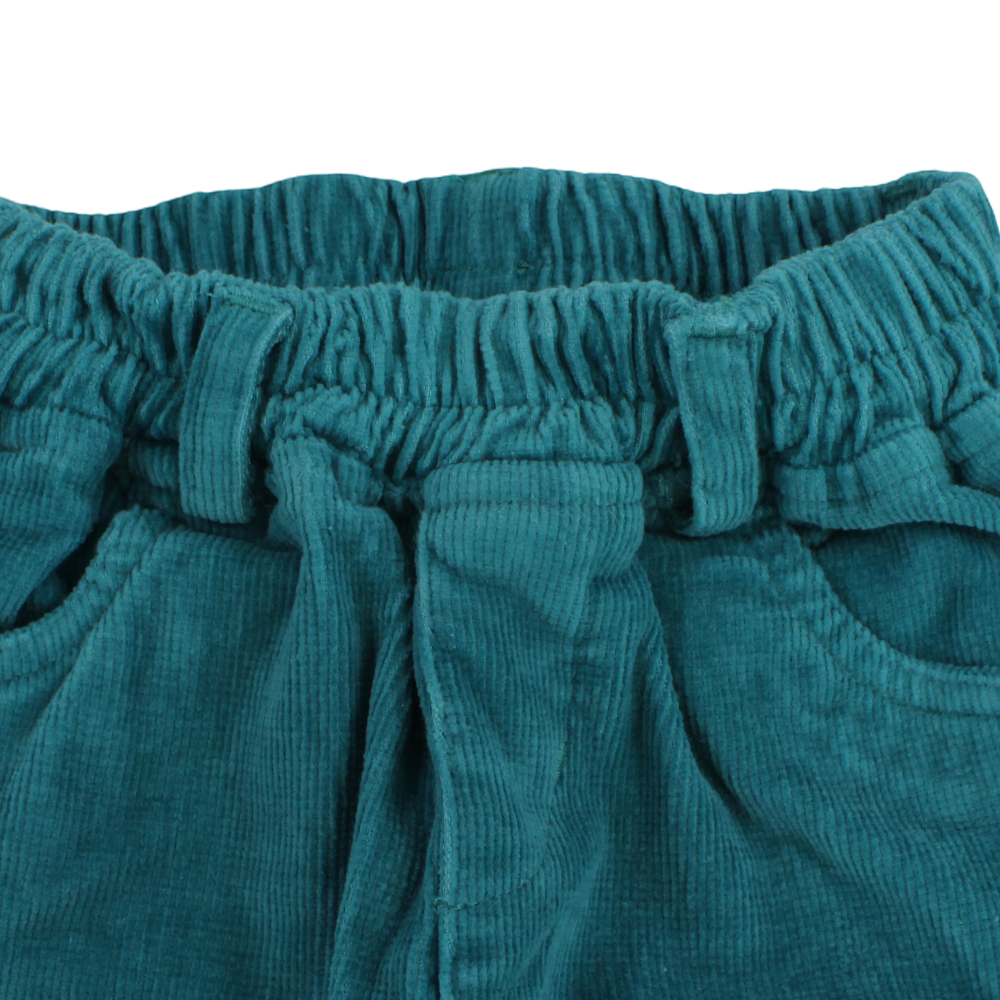 Boys Velvet Pants – Turquoise
