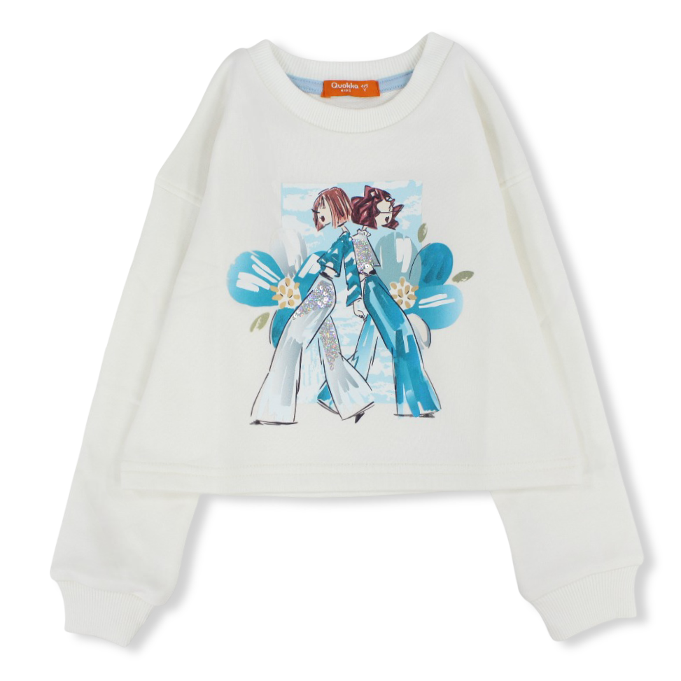 Girls Cotton Blouse – Off-White