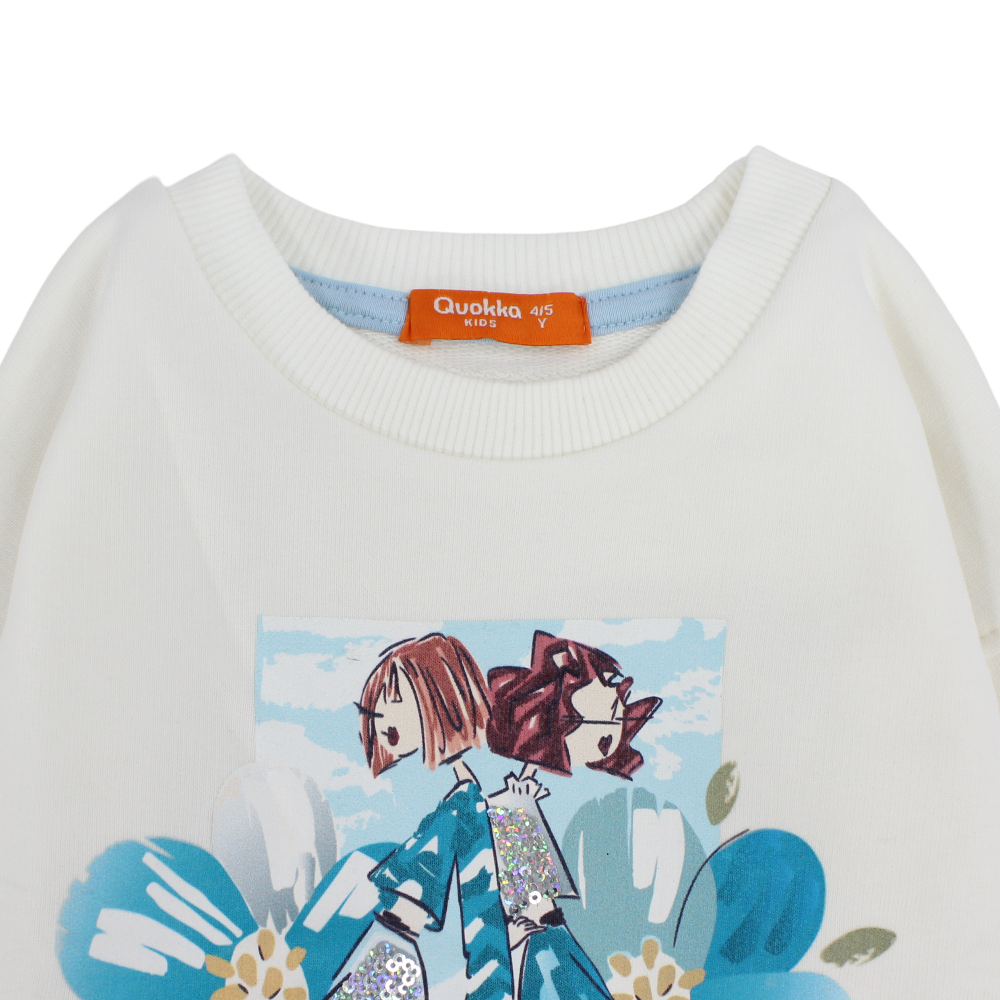 Girls Cotton Blouse – Off-White