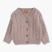 Girls Wool Cardigan Jacket – Salmon