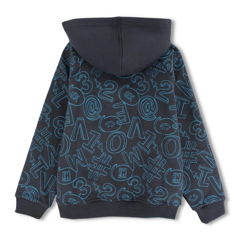 Boys Cotton Hoodie – “Let's Move“ Print