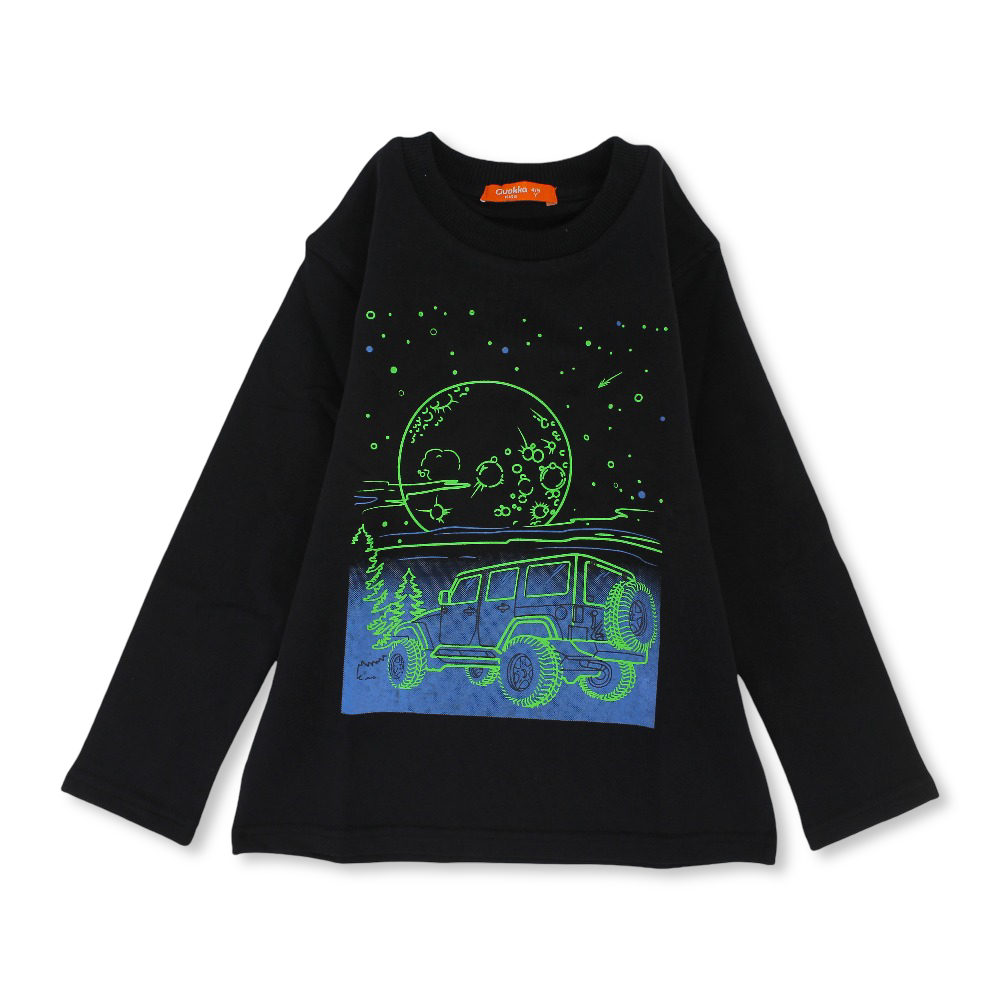 Boys Cotton Sweatshirt – Black