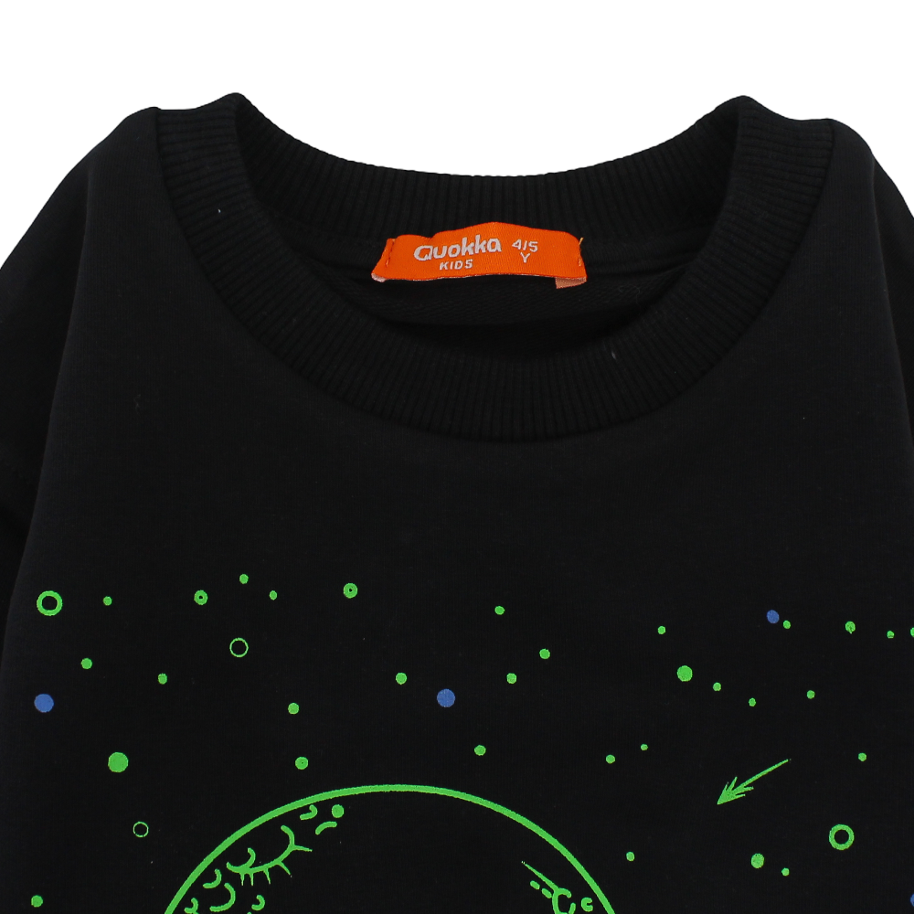 Boys Cotton Sweatshirt – Black