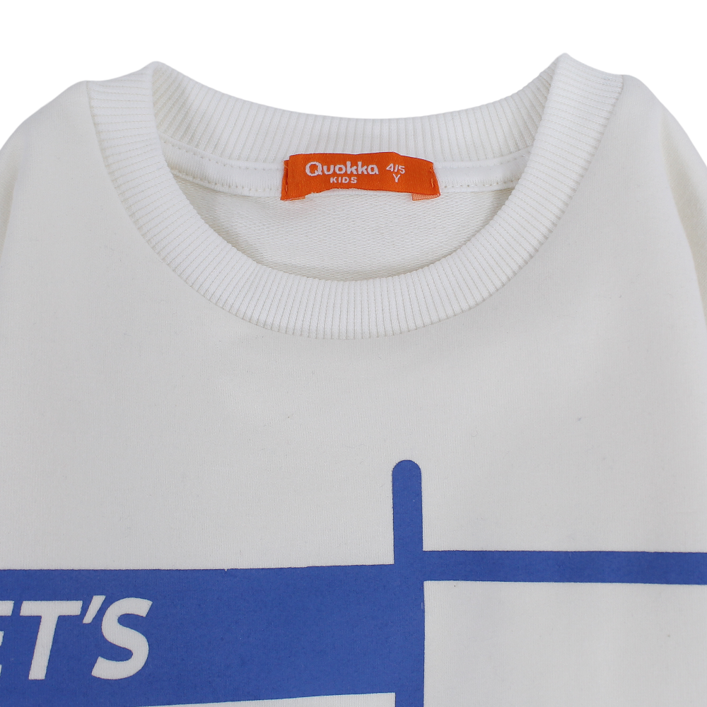 Boys Cotton Sweatshirt - "Let's Move!" Design