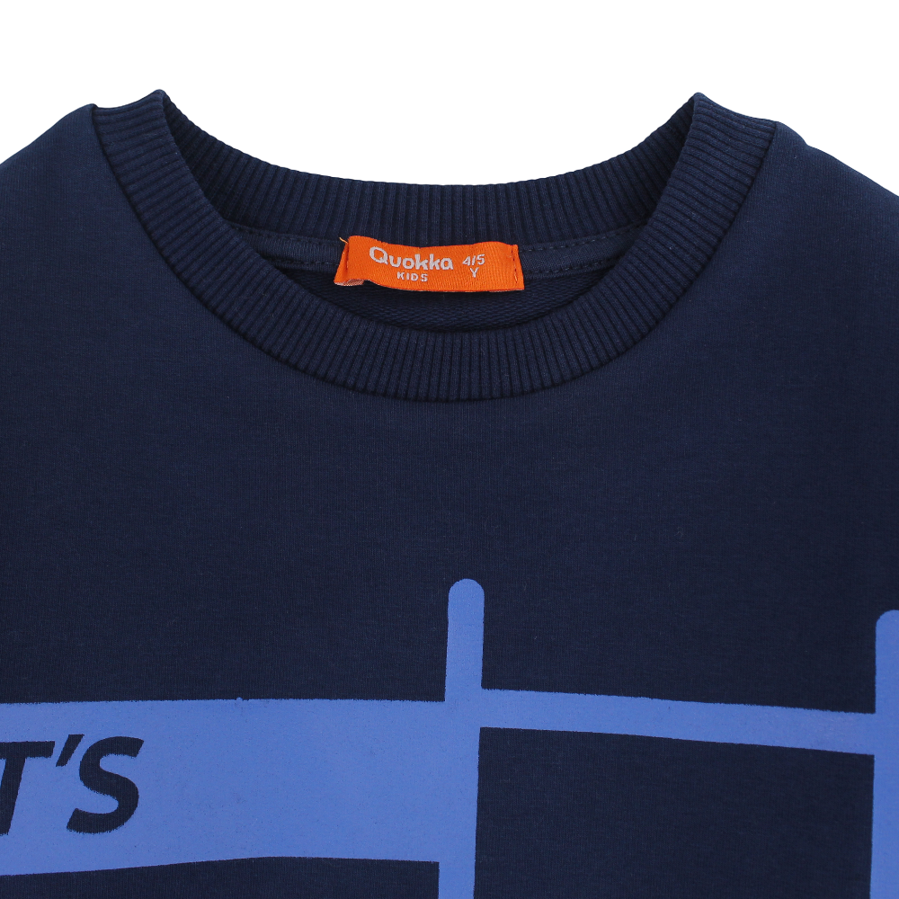 Boys Cotton Sweatshirt - "Let's Move!" Design