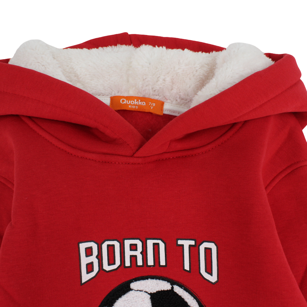 Boys Cotton Hoodie – “Born to Be Mvp” Print