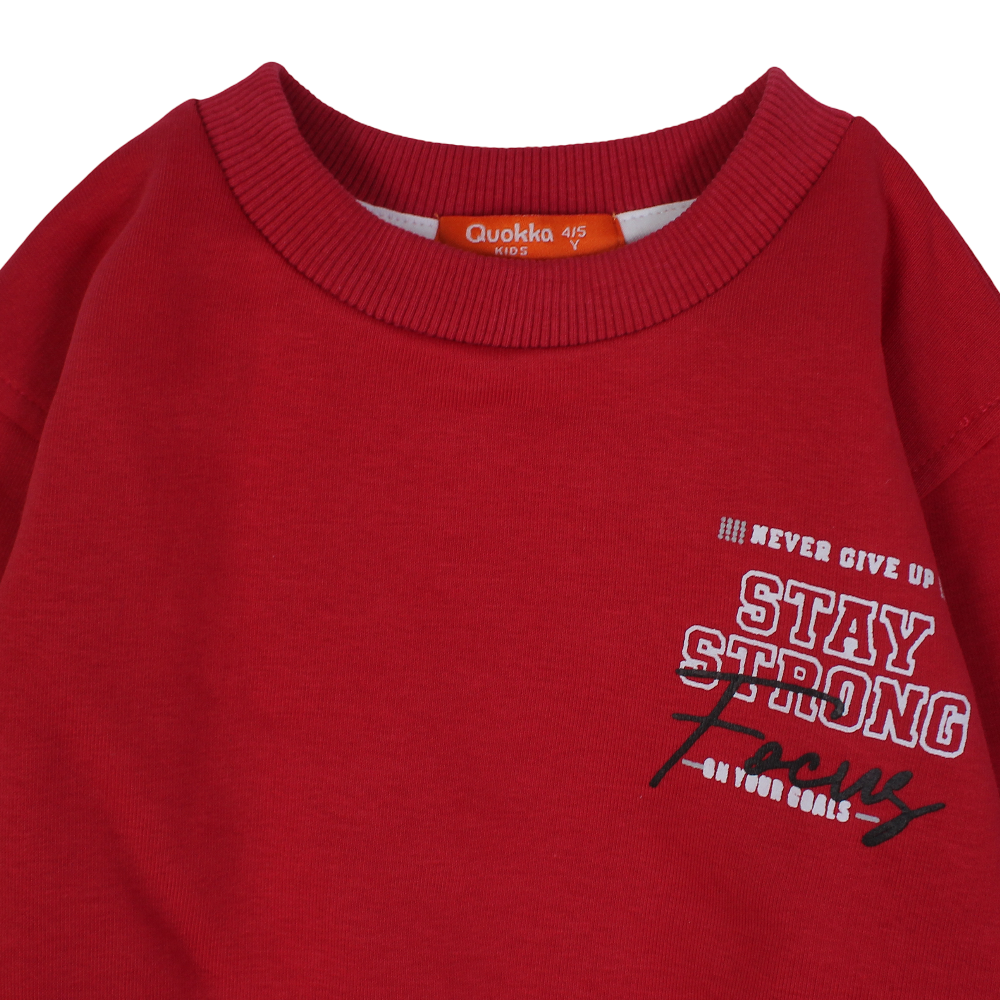 Boys Cotton Sweatshirt - Football Champions Print