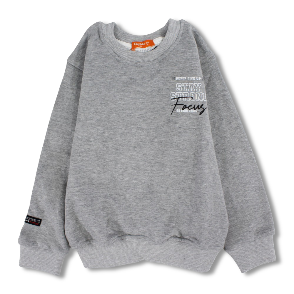 Boys Cotton Sweatshirt - Football Champions Print