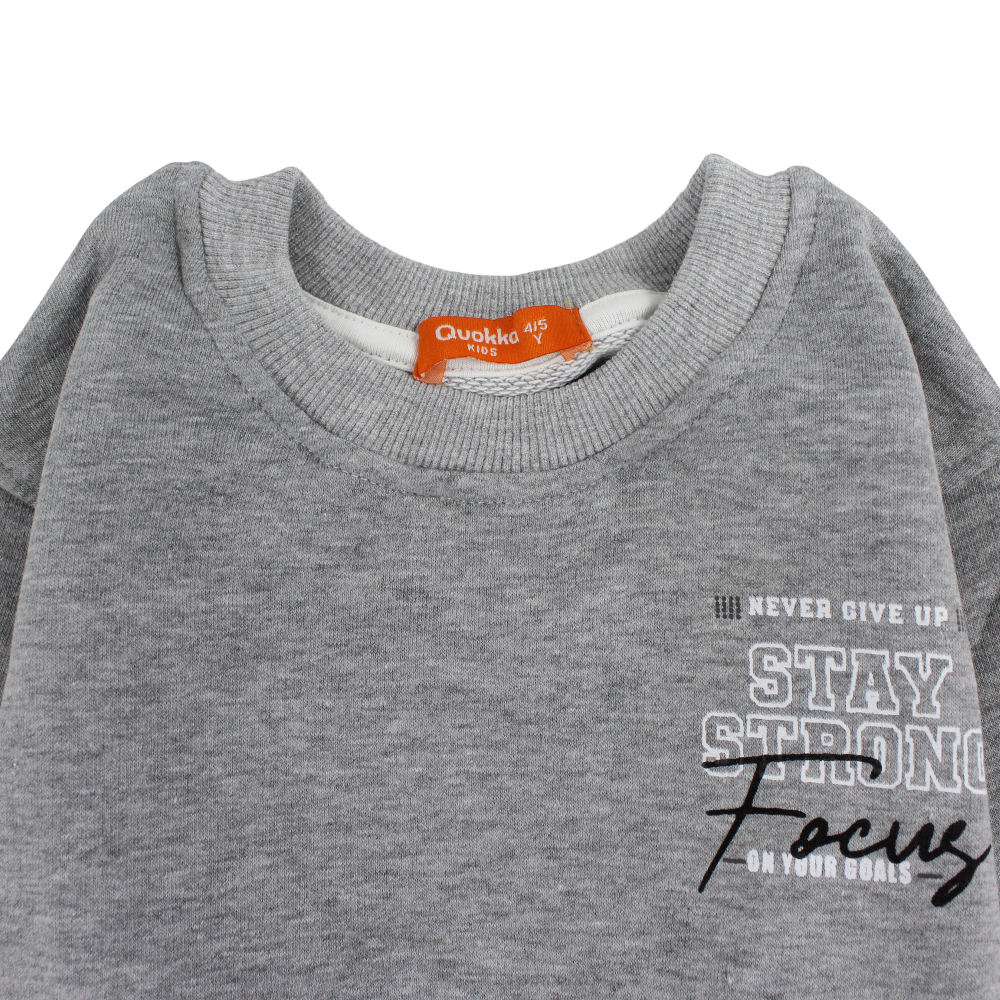 Boys Cotton Sweatshirt - Football Champions Print