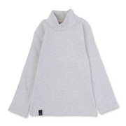 Boys Cotton High Collar Undershirt – Light Grey