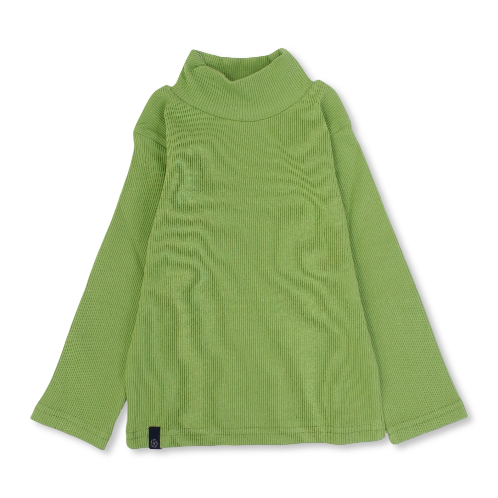Boys Cotton High Collar Undershirt – Green
