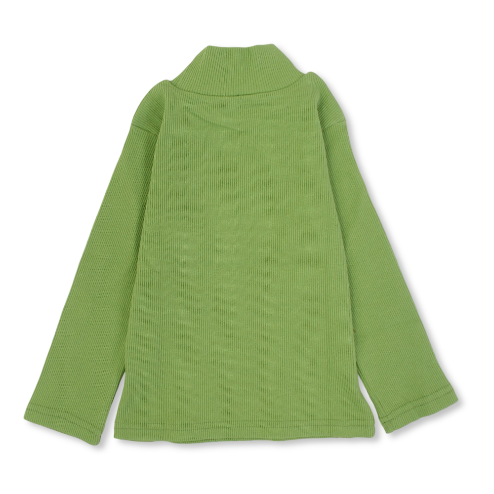 Boys Cotton High Collar Undershirt – Green