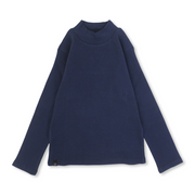Boys Cotton High Collar Undershirt – Light Navy