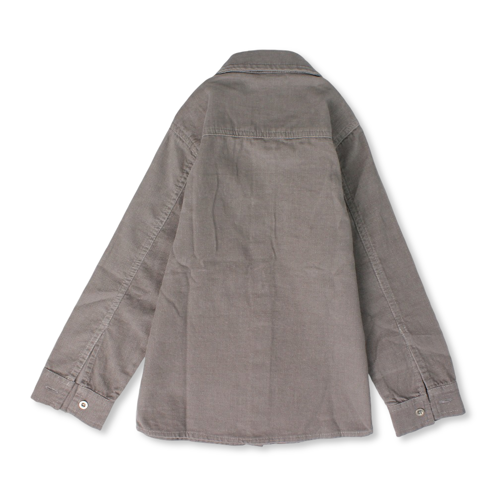 Boys Velvet Shirt – Grey