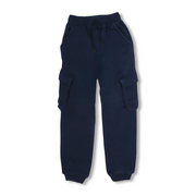 Boys Cotton Sweatpants – Navy