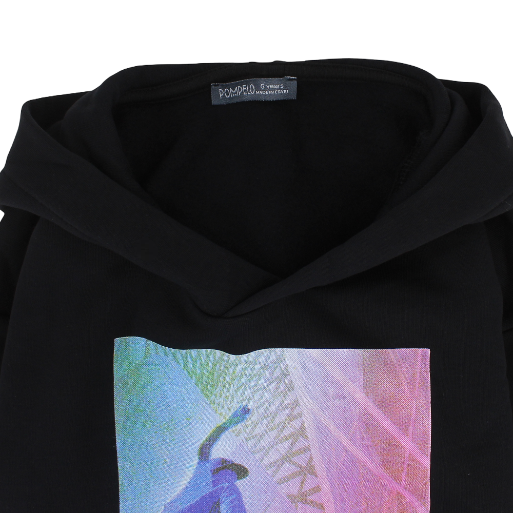 Unisex Cotton Hoodie – Black with New York Print