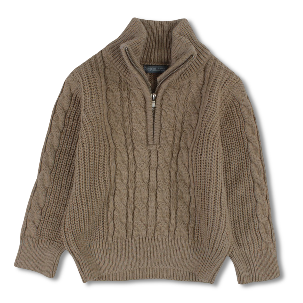 Boys Wool Pullover – Beige
