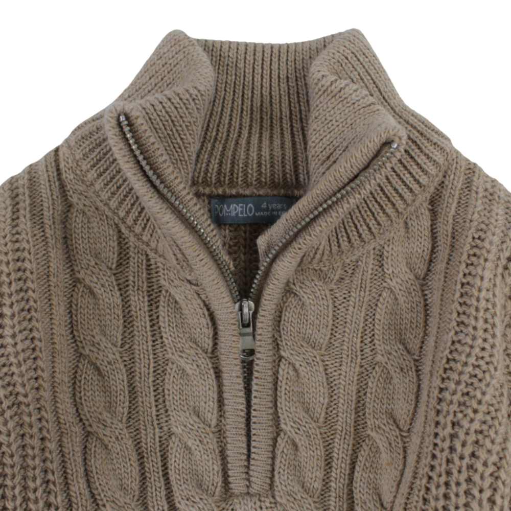 Boys Wool Pullover – Beige