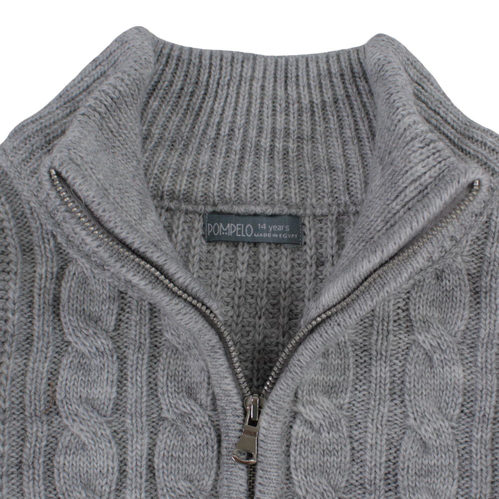 Boys Wool Pullover – Grey