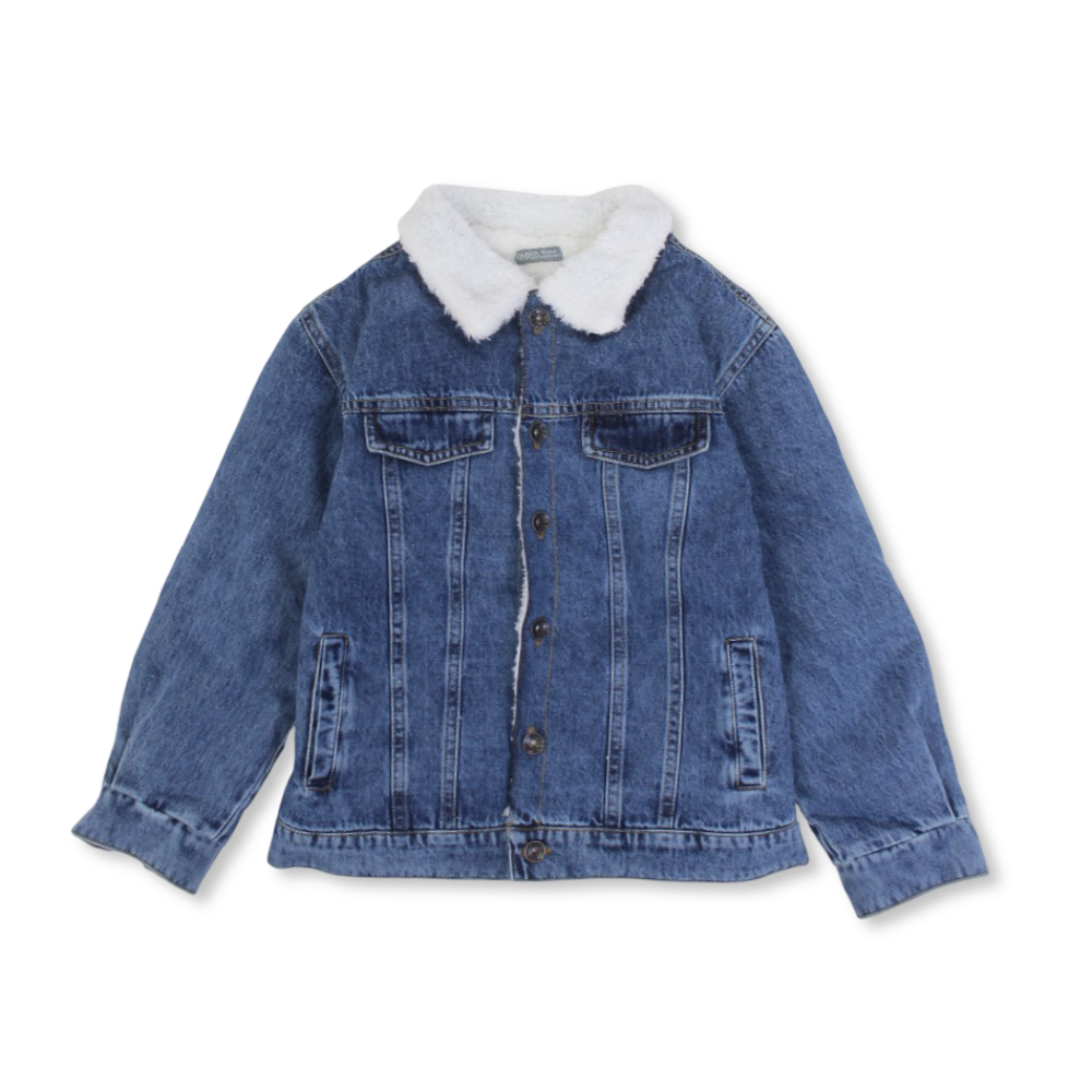 Boys Denim Jacket – Jeans with Fleeced Collar
