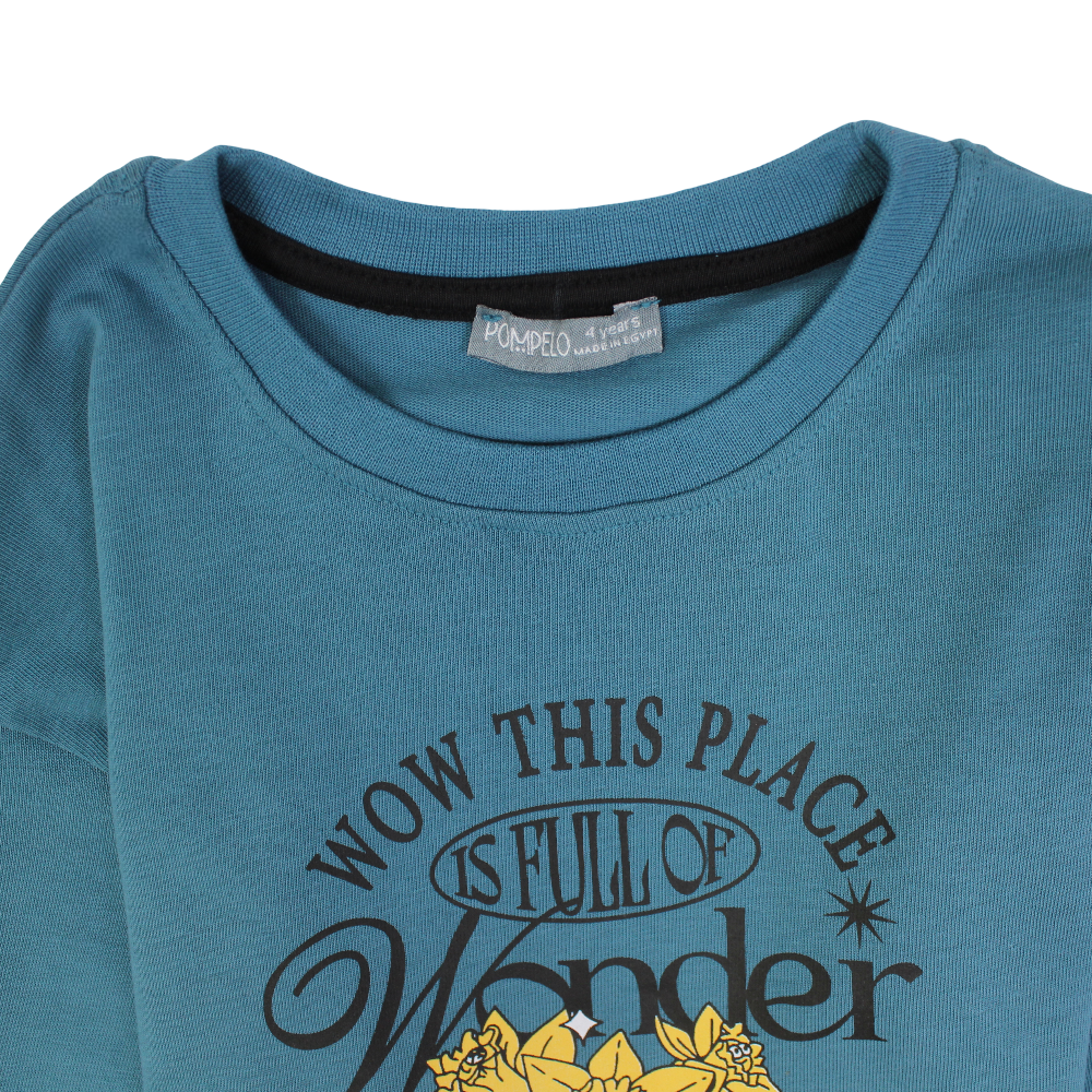 Boys Cotton T-Shirt – "Wow this Place is Full Of Wonder" Design