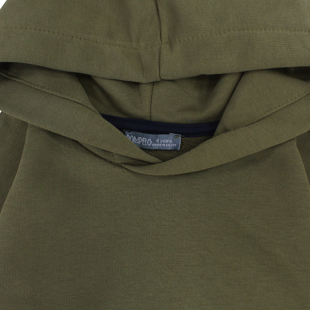 Boys Cotton Long-Sleeved Hoodie