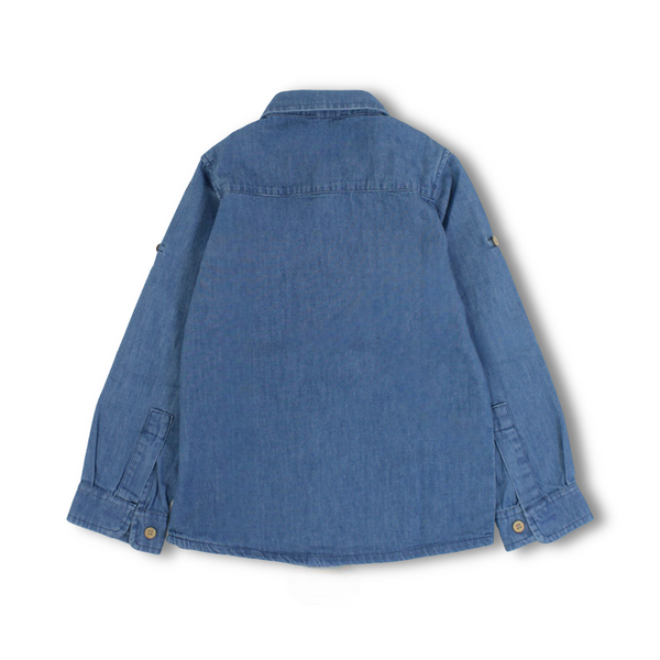 Boys Cotton Shirt – Blue